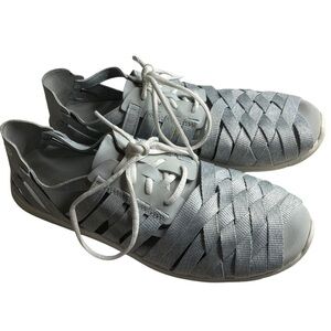 MERRELL Flora Key Weave shoes blue/gray lace up sneakers 9.5